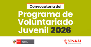Programa de Voluntariado Juvenil 2026 - SENAJU  