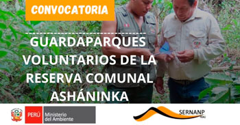 Programa Guardaparques Voluntarios de la Reserva Comunal Ashanika
