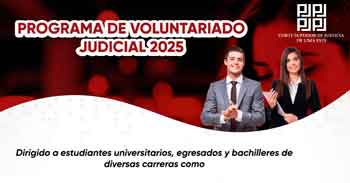 Programa de Voluntariado de la Corte Superior de Justicia de Lima Este