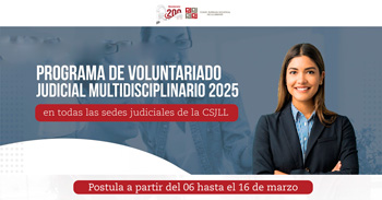 Programa de Voluntariado de la Corte Superior de Justicia de La Libertad