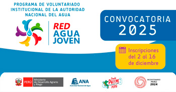 Programa de Voluntariado Red Agua Joven 2025 Convocatoria ANA