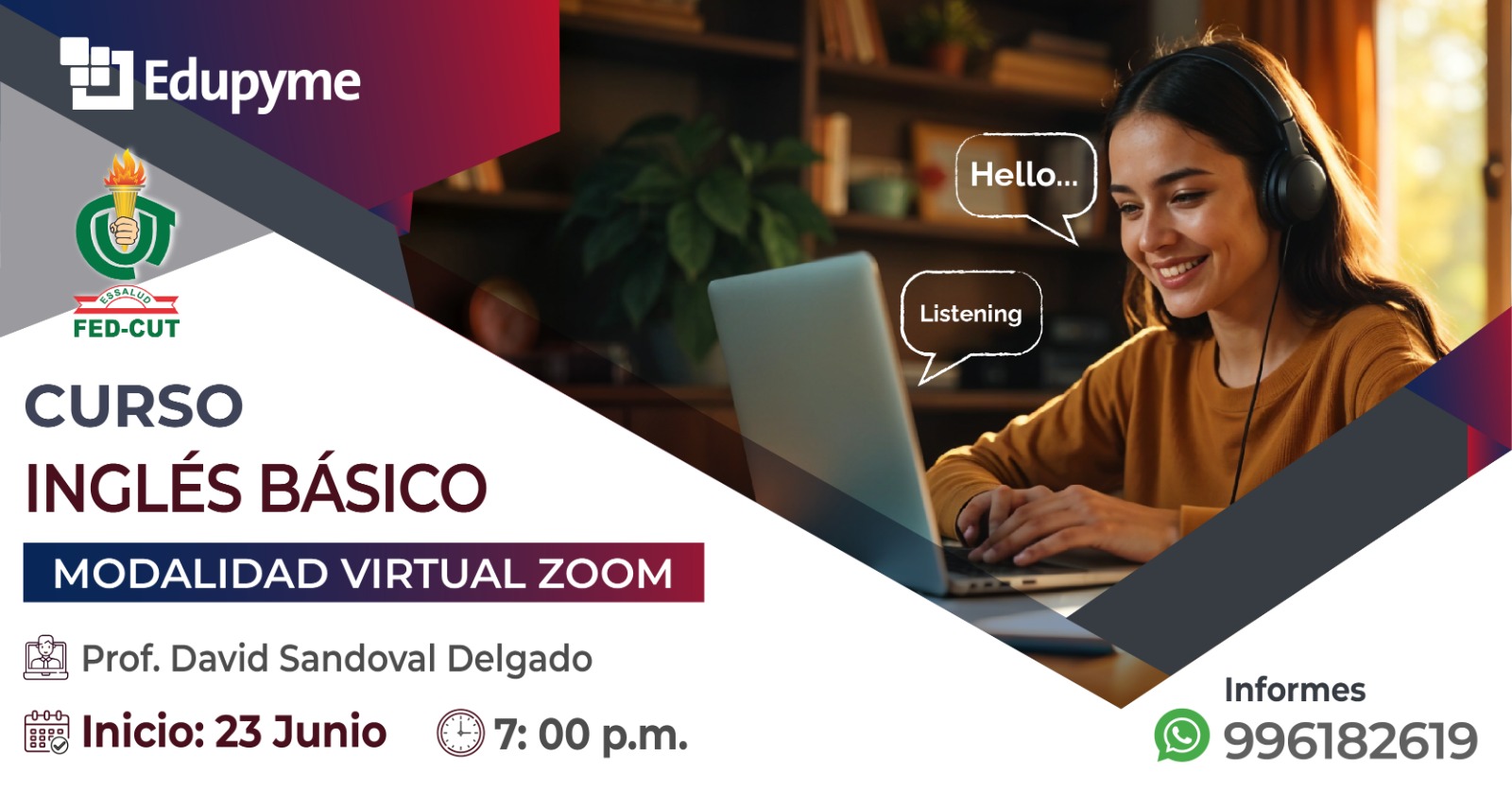  Curso online gratis: "Inglés Básico" de Edupyme