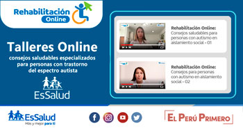 Talleres Online de consejos saludables especializados para personas con trastorno del espectro autista